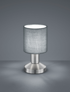 Lampa stołowa GARDA 1xE14 popielaty 595400111 TRIO