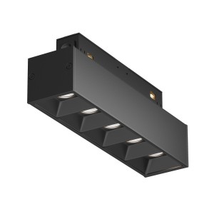 S35 Points LED 10W 4000K 24 st lampa czarna 13,5cm do szyny magnetycznej