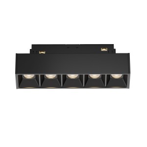 S35 Points LED 10W 3000K 24 st lampa czarna 13,5cm do szyny magnetycznej