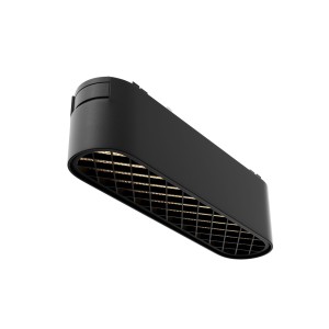RADITY Basis Grid LED 6W 3000K 90 st 11,6cm lampa czarna do szyn magnetycznych