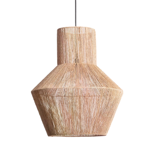 Lampa Wisząca Boho z Włókna Naturalnego Zewnętrzna Abuzzo Paola 50cm E27