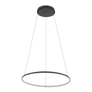 CIRCOLO LED M 21W 10862 wisząca obręcz w poziomie 60cm czarna 4000K
