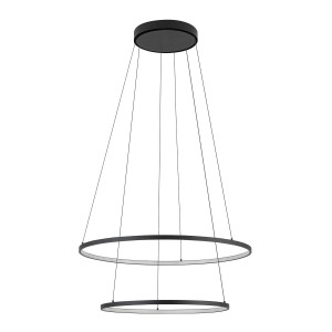 CIRCOLO LED 35W 10864 wiszące obręcze w poziomie 45cm/60cm czarne 4000K