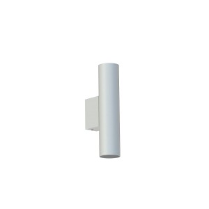 FOURTY WALL M kinkiet tuba jasny szary 18cm 2xGU10 MR11