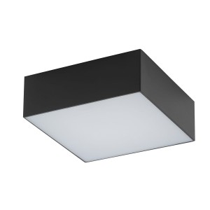 LID SQUARE LED 15W 3000K plafon czarny kwadratowy 11cm