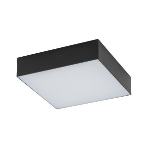 LID SQUARE LED 25W 3000K plafon czarny kwadratowy 16cm