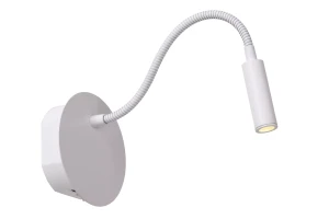 JOLIJN kinkiet na wysięgniku przy łóżku 2W LED na akumulator ładowana USB C biały