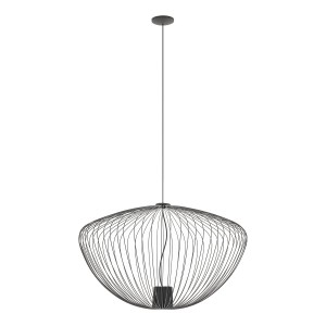 PUMPKIN L UMBRA GRAY 11252 lampa wisząca fi 70cm druciana ciemny szary 1xGU10