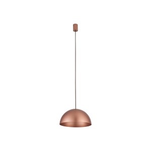 HEMISPHERE SUPER S lampa wisząca 33cm satynowa miedź przewód w oplocie 1xGX53
