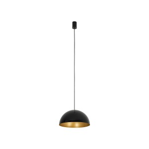 HEMISPHERE SUPER S lampa wisząca 33cm czarna/złoty środek 1xGX53