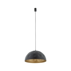 HEMISPHERE HIT L lampa wisząca 50cm czarna/złoty środek 1xE27