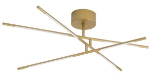BELL LE41339 Nowoczesna lampa sufitowa złota o geometrycznym kształcie z ledowym oświetleniem wysokiej jakości