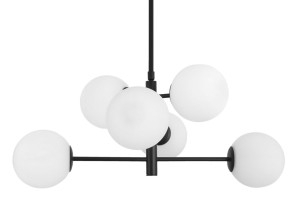 TURBO LE41803 Nowoczesna lampa wisząca sześć kul szkło metal elegancka