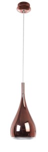 CHACAO LE41966 Nowoczesna lampa wisząca metalowa w kształcie kropli czerwone złoto