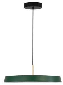 CORUNA LE41975 Nowoczesna lampa wisząca o płaskim kształcie zielona 500 mm