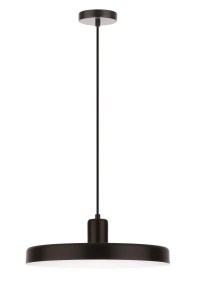 GUANTA LE42021 Nowoczesna Lampa Wisząca o Płaskim Kloszu Czarna