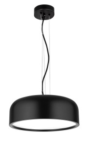 GUIGUE LE42029 Nowoczesna lampa wisząca o kulistym kloszu czarna metalowa