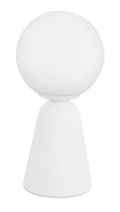 IBAGUE LE42065 Lampa stołowa betonowa o kulistym kloszu i stożkowej podstawie Elegancka