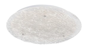 CODAZZI LE42336 Klasyczna lampa sufitowa owalny klosz z efektem rzeźbionego szkła jasne światło