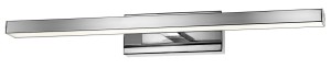 JAMUNDI LE42413 Lampa łazienkowa prostokątna chromowana z aluminiowym korpusem i akrylowym dyfuzorem