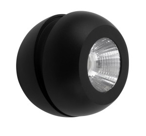 MALAMBO LE42452 Nowoczesna lampa sufitowa o owalnym kształcie Czarna aluminiowa oprawa z energooszczędnym LED