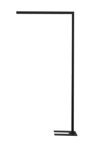 TEBAIDA LE61321 Lampa podłogowa minimalistyczna prosta aluminiowa czarna