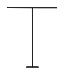 TEBAIDA LE61322 Lampa podłogowa o minimalistycznym kształcie litery T aluminiowa czarna