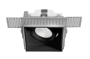 APARTADO LE61372 Oczko LED Kwadratowe aluminiowe w kolorze czarnym matowym