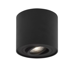 CARRIZAL LE61426 Nowoczesna lampa sufitowa cylindryczna czarna z regulacją kąta światła