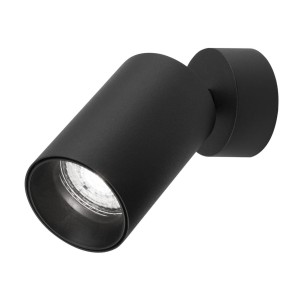 CLORINDA LE61463 Nowoczesna lampa ścienna cylindryczna czarna z aluminiowym korpusem