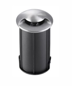 MAZARRON LE61592 Lampa ogrodowa stojąca cylindryczna z aluminiową oprawą nikiel