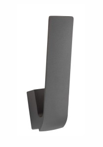 QUIMBAYA LE71367 Kinkiet zewnętrzny aluminiowy o wygiętym kształcie szary odporny na warunki atmosferyczne IP65