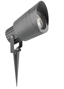 TORREJON LE71457 Ogrodowa lampa stojąca cylindryczna z aluminiową obudową i szklanym dyfuzorem odporna na warunki atmosferyczne