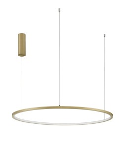 TOLUCA LE42778 Lampa wisząca LED o owalnym kształcie złota lampa z aluminiowym wykończeniem