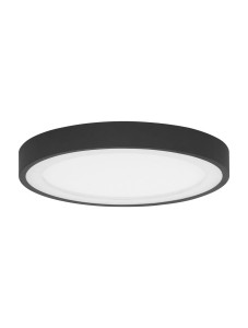 COMITAN LE42837 Lampa sufitowa LED okrągła czarna minimalistyczna