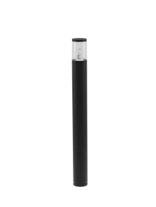 GUERRERO LE71494 Lampa ogrodowa stojąca cylindryczna czarna z akrylowym kloszem
