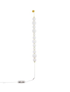 ADAN LE43217 Nowoczesna Lampa Ścienna Złota z Kulkami Szklanymi 124 cm