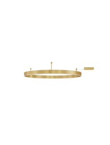 JACA LE43268 Lampa sufitowa LED o okrągłym kształcie złota lampa o dużej średnicy z możliwością ściemniania
