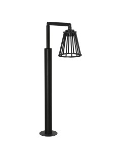 ACEVES LE73513 Ogrodowa lampa stojąca 900 mm czarna z aluminiowym kloszem w kształcie stożka