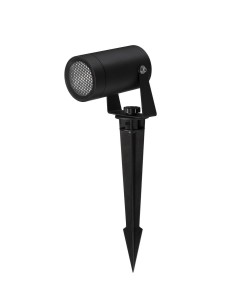 ACUCHA BASE LE73534 Ogrodowa lampa stojąca cylindryczna czarna z aluminiowo-szklaną konstrukcją o podwyższonej odporności na warunki atmosferyczne IP65