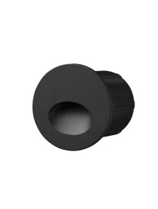 BACAME LE73567 Kinkiet zewnętrzny owalny aluminiowy czarny z LED