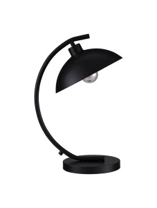 BAMORE LE43711 Lampa stołowa Czarna metalowa lampa o półkolistym kloszu Elegancki design