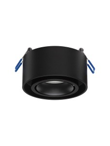 ACAMIEL LE61615 Czarne aluminiowe oczko sufitowe o cylindrycznym kształcie