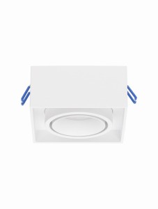ACAMIEL LE61618 Oczko sufitowe kwadratowe LED aluminiowe białe