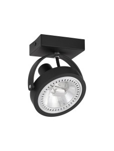 ACASICO LE61629 reflektor sufitowy/ścienny na żarówkę AR111 czarny