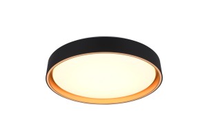 FELIS czarny plafon LED 24W CCT z pilotem w zestawie