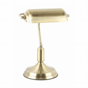 A2048-GLD ROMA LAMPA BIURKOWA MOSIĄDZ/ANTIQUE BRASS