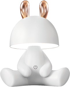 KDR-6301-WH LAMPA STOŁOWA KRÓLICZEK/BUNNY BIAŁA/WHITE