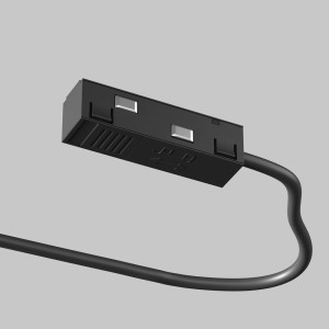 EXILITY łącznik czarny zasilający końcowy do szyn magnetycznych 26mm