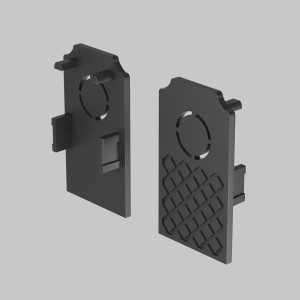 EXILITY zaślepka czarna do szyny magnetycznej wpuszczanej 26mm